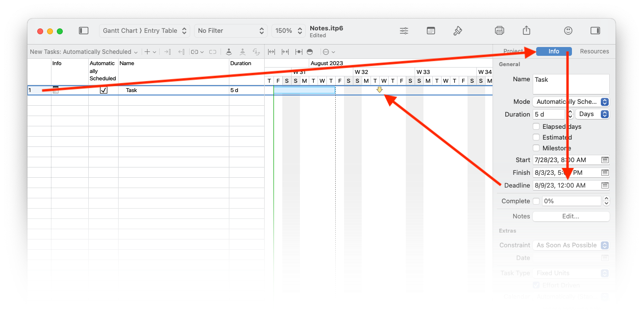 change entire project start in itaskx 3